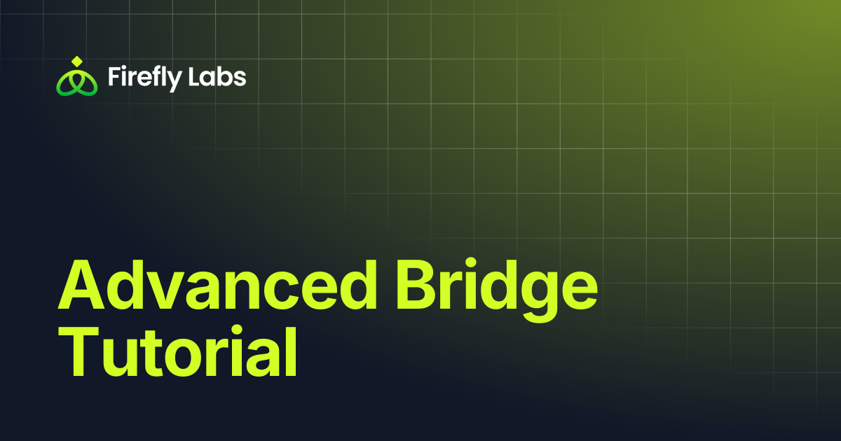 Advanced Bridge Tutorial | Firefly Labs